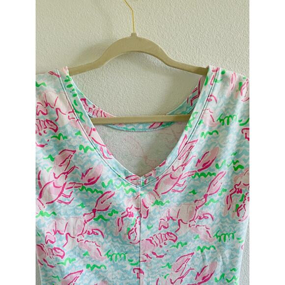 Lilly Pulitzer Lobster Print Dress XS Coastal Preppy Beach Mini - Picture 6 of 8